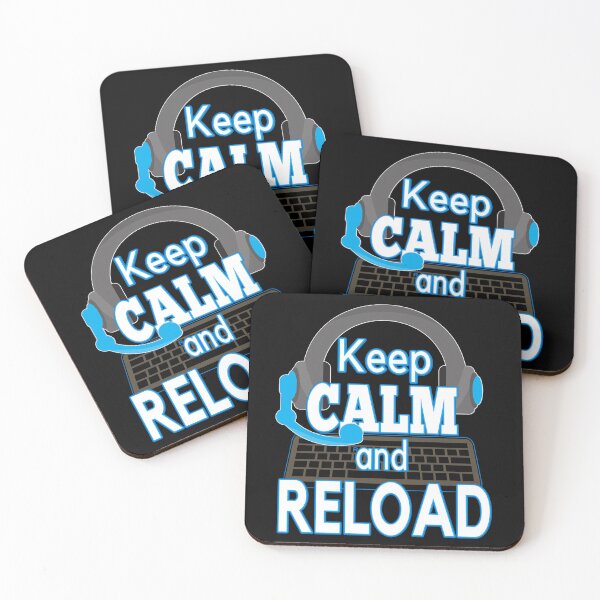 Item preview, Keep calm and reload with headphones and keyboard. Gamer design designed and sold by AEROSPACE-IND.