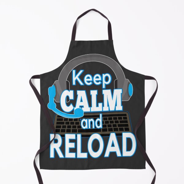 Item preview, Keep calm and reload with headphones and keyboard. Gamer design designed and sold by AEROSPACE-IND.