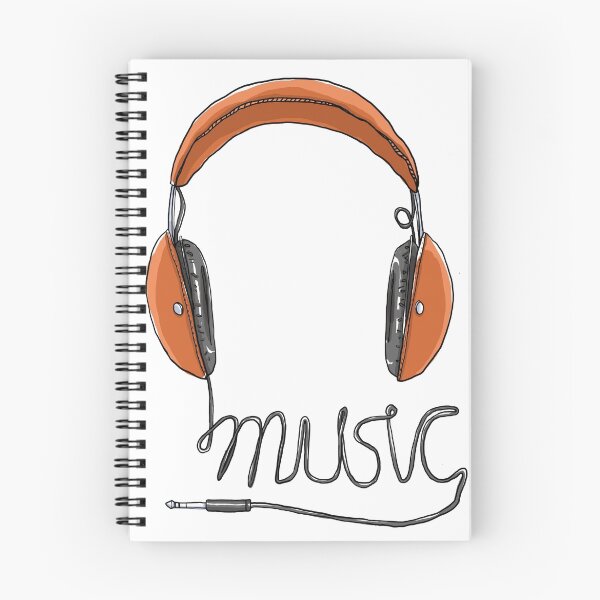 Item preview, Vintage headphones  wireless headphones, roll into the music cute art illustration designed and sold by gmm2000.