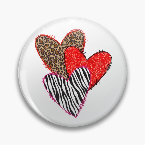 Item preview, Leopard Zebra Glitter Hearts designed and sold by RobinLynneDes.