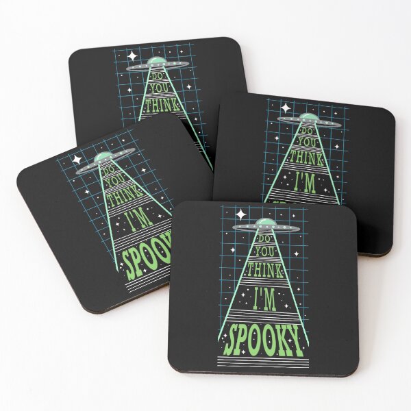 Item preview, ufo abducting "do you think i'm spooky" quote designed and sold by DanaScully0709.