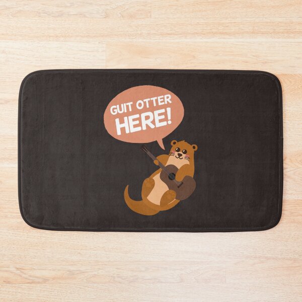 Item preview, Get Otter Here Guitar | Funny Gift Ideas | Puns Jokes designed and sold by Fluffy-Vectors.