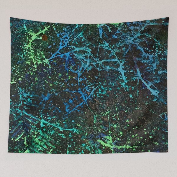 Item preview, Splatter Ground - Cool Black Light Art - Pandora At Night designed and sold by LifeAquarian.