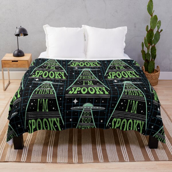 Item preview, ufo abducting "do you think i'm spooky" quote designed and sold by DanaScully0709.