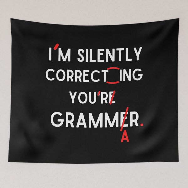 Item preview, Funny I'm silently correcting your grammar Essential School Teacher Student designed and sold by WALID65.