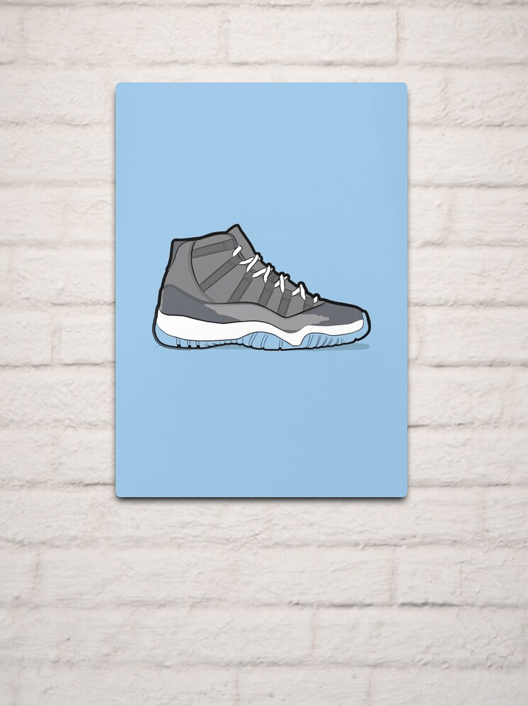 Air Jordan 11 Cool Grey Poster by Graphkicks