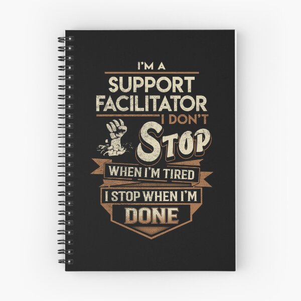 Item preview, Support Facilitator T Shirt - I Stop When Done Job Gift Item Tee designed and sold by natalinedk.