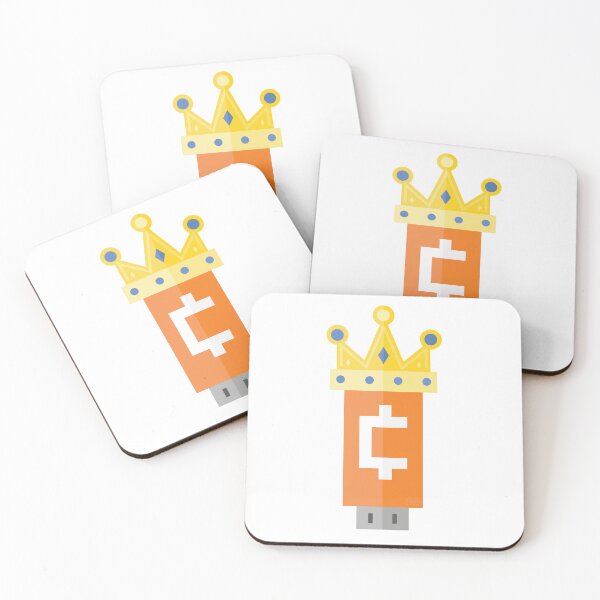 Item preview, Crypto King USB Flash Drive Cryptocurrency Wallet Wearing a Crown designed and sold by doseofwin.
