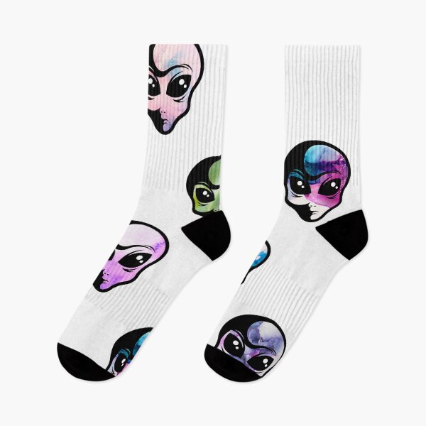 Item preview, Watercolor Alien Head Pack designed and sold by BuzzySpaceBee.