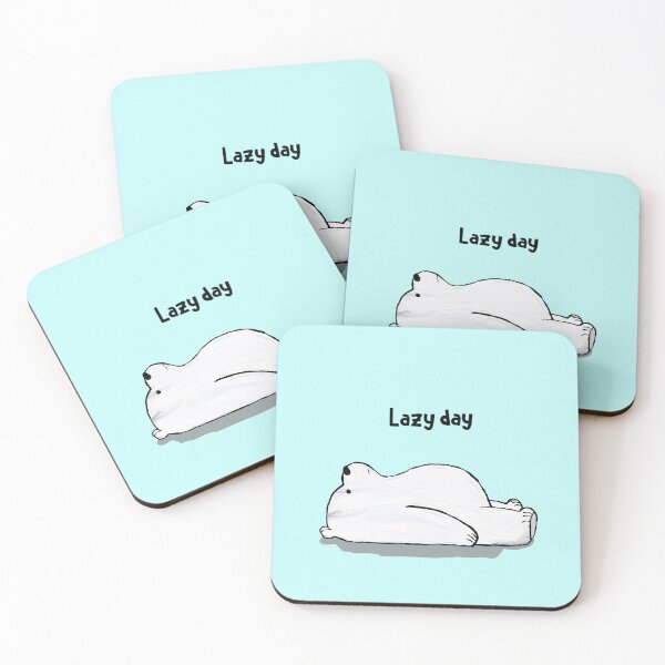 Item preview, Lazy Day Ice Bear  designed and sold by RoserinArt.