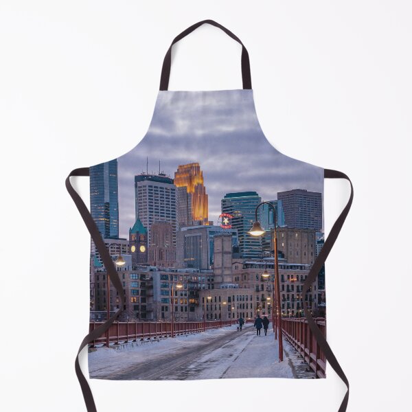 Item preview, Stone Arch Bridge in Minneapolis on a Winter night - designed and sold by FelCastro.