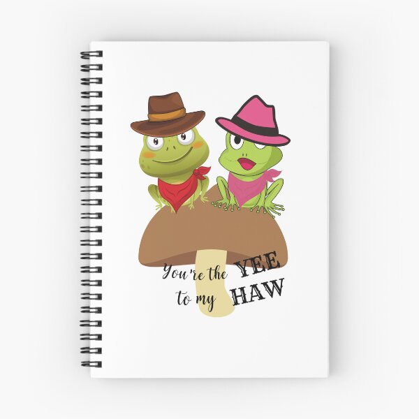 Item preview, You're The YEE To My HAW Green Frog Sitting on Mushroom designed and sold by BronikowskiART.
