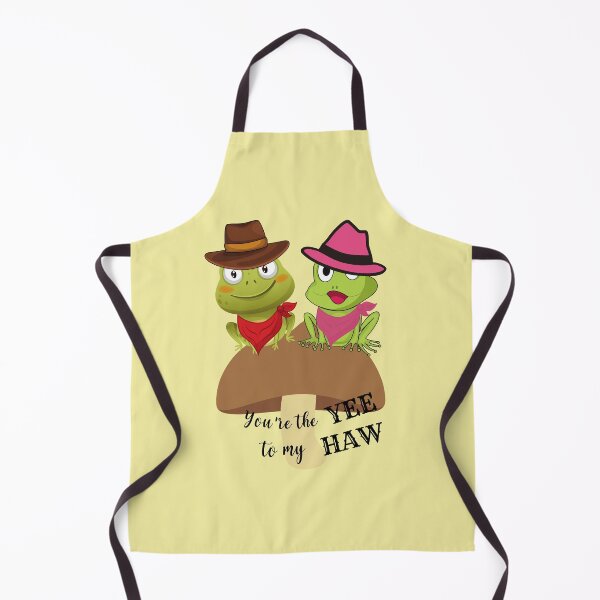 Item preview, You're The YEE To My HAW Green Frog Sitting on Mushroom designed and sold by BronikowskiART.