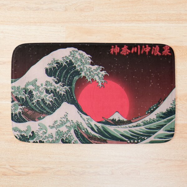Item preview, Japan art, sea, waves, hieroglyphs designed and sold by Picart-jpeg.