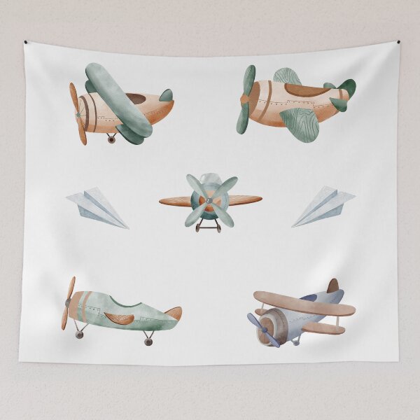 Item preview, Vintage Watercolor Airplanes designed and sold by silviaol.
