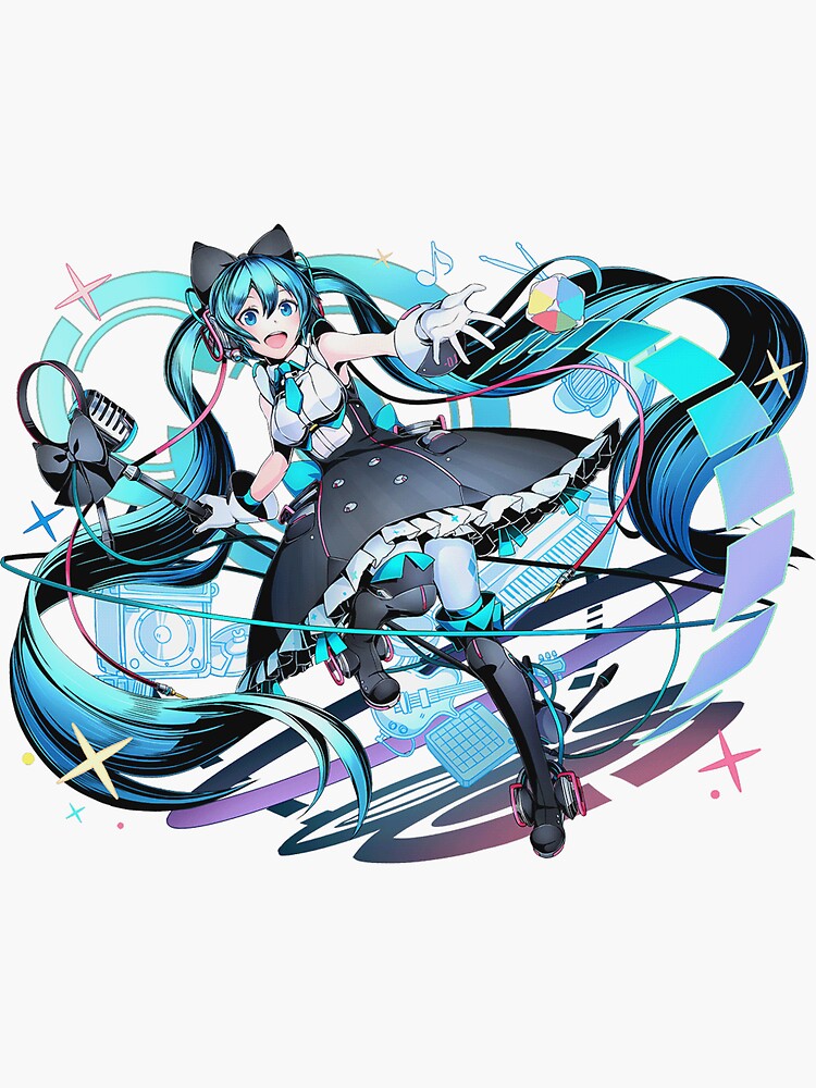 Hatsune Miku Chibi Sticker for Sale by Nerd189