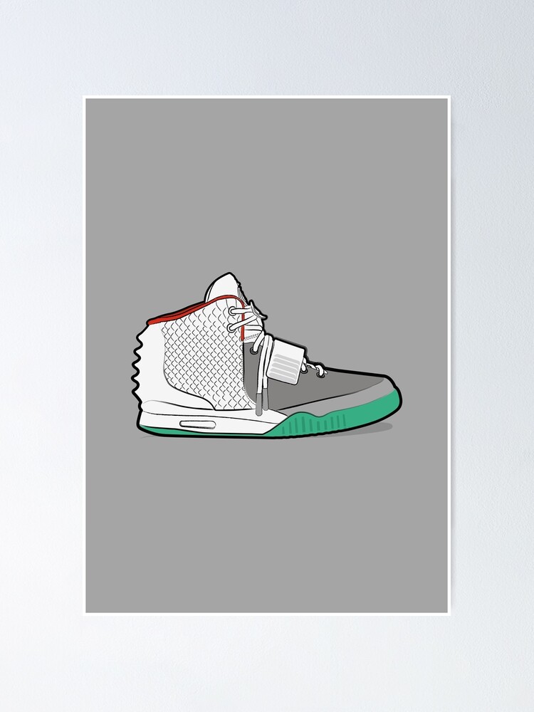 Air Yeezy 2 "Pure Platinum"" Poster for Sale by Graphkicks | Redbubble