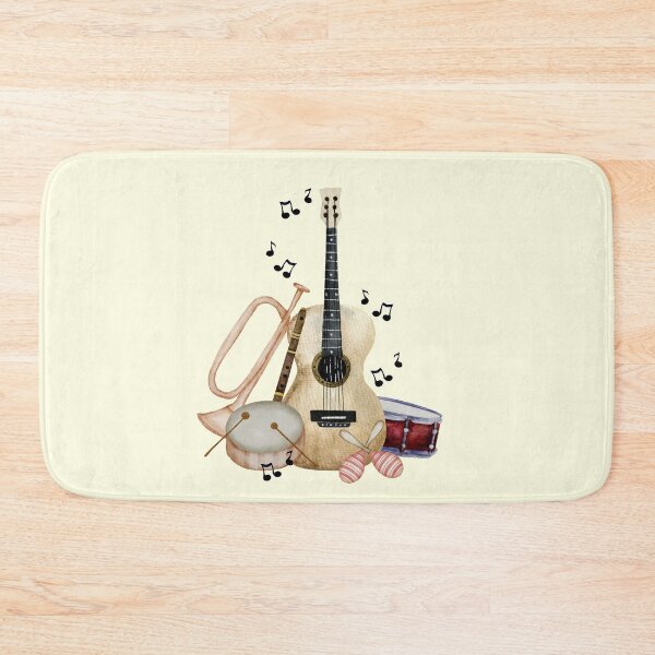 Item preview, Rythm and Blues Musical Instruments - Guitar Drums Trumpet and Flute Music designed and sold by SeasonsChange-.