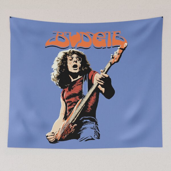 Item preview, Budgie Band Burke Shelley Guitar - for light background designed and sold by RafaelLima7.
