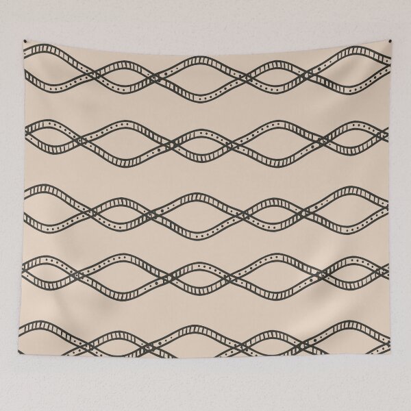 Item preview,  Mudcloth Pattern Minimalist Nude black Abstract  Boho  Pattern designed and sold by zedonee.