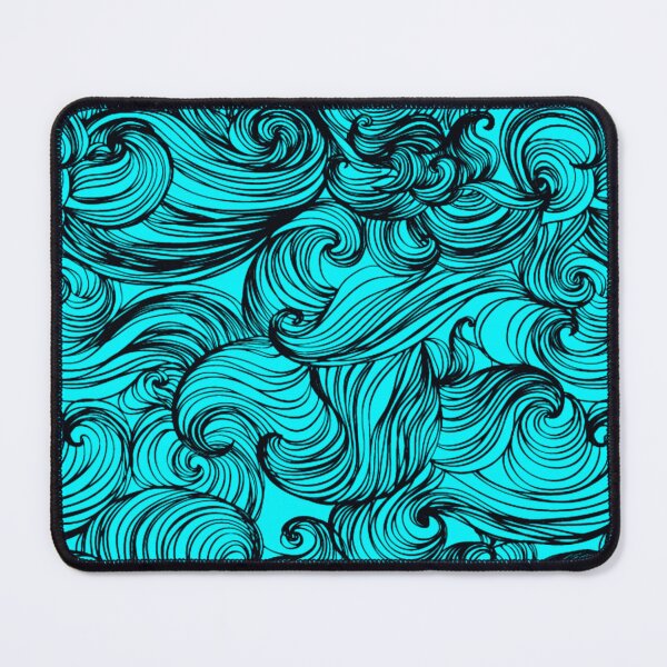 Item preview, Little Turquoise Ocean Waves Abstract Design designed and sold by naynayart.