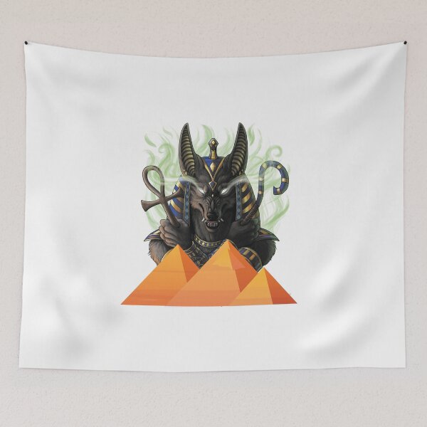 Aperçu de l'œuvre Dieux égyptiens - Anubis - Symbole de protection égyptien créée et vendue par RAKANSHIRTS.