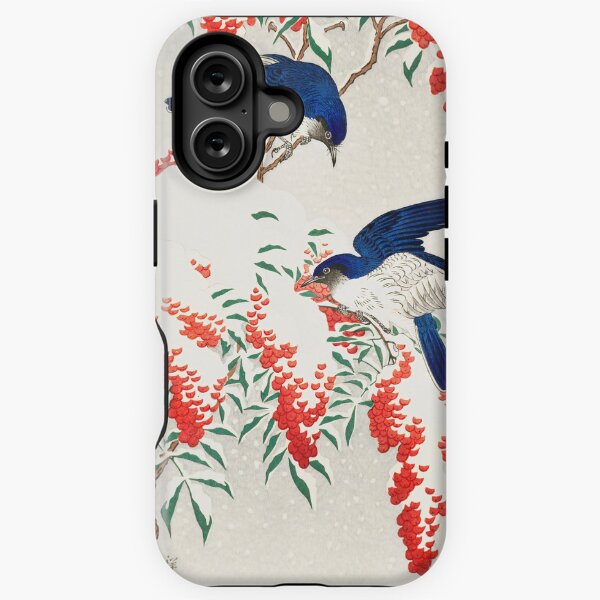 Item preview, Japanese Art - Flycatchers on a Nandina Bush by Koson Ohara designed and sold by Ukiyo-Studio.
