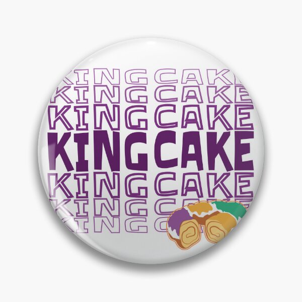 Item preview, Mardi Gras King Cake Purple Lettering designed and sold by PirateAvocado.