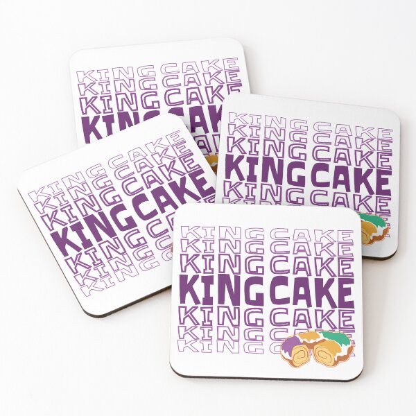 Item preview, Mardi Gras King Cake Purple Lettering designed and sold by PirateAvocado.