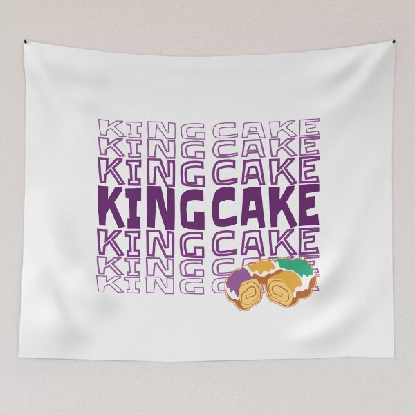 Item preview, Mardi Gras King Cake Purple Lettering designed and sold by PirateAvocado.