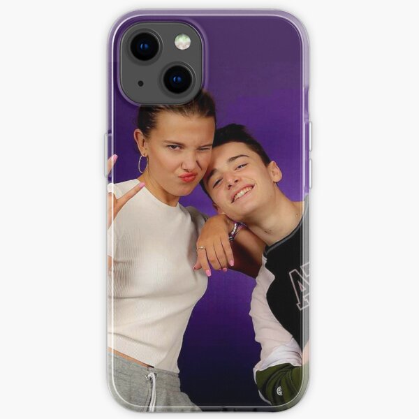 Millie Bobby Brown et Noah Schnapp Coque souple iPhone