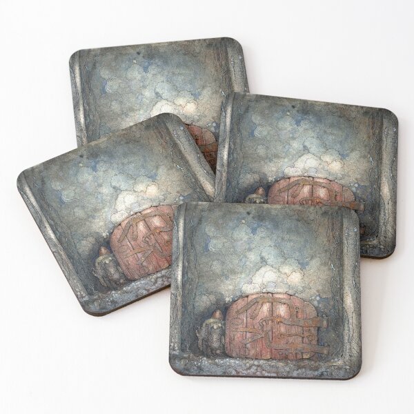 Item preview, Bergaporten  Troll Door in the Forest -John Bauer designed and sold by forgottenbeauty.