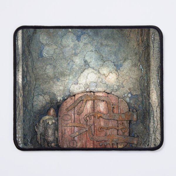 Item preview, Bergaporten  Troll Door in the Forest -John Bauer designed and sold by forgottenbeauty.