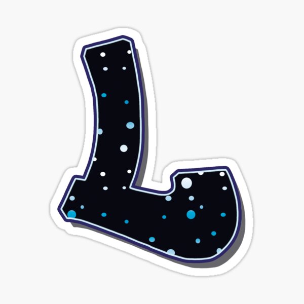 Letter L - Dots Sticker