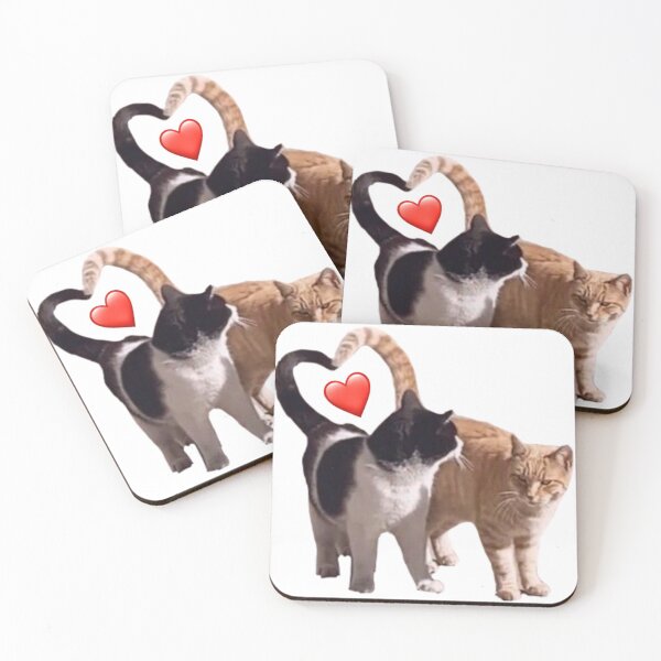 Item preview, Happy meowentines day cats heart designed and sold by vyascreations.