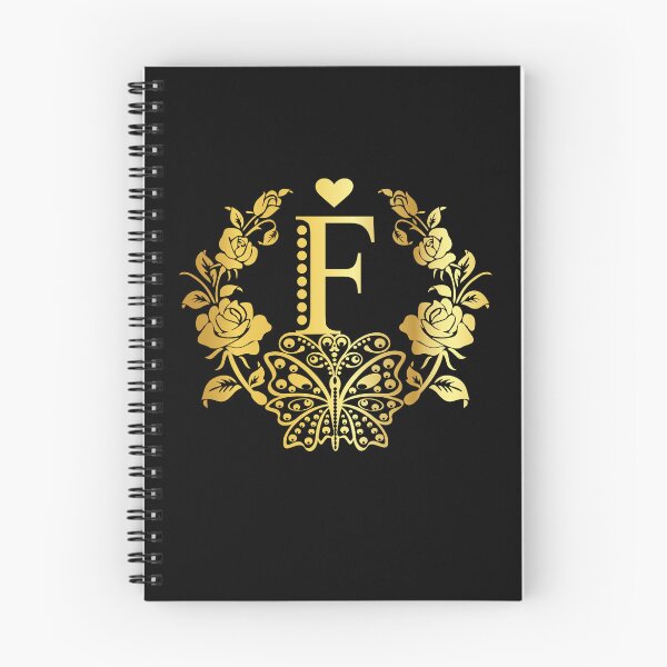 Item preview, Ornamental Letter F, Rose Gold Butterfly, Gold Monogram Ornament designed and sold by PROMEN Creativity.