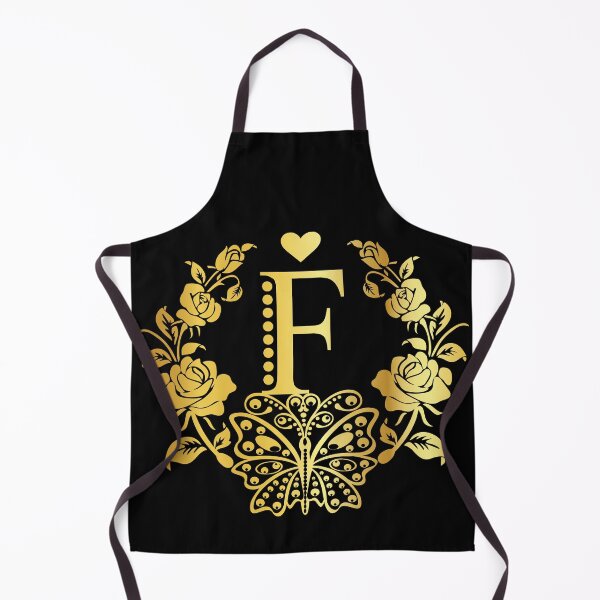 Item preview, Ornamental Letter F, Rose Gold Butterfly, Gold Monogram Ornament designed and sold by PROMEN Creativity.
