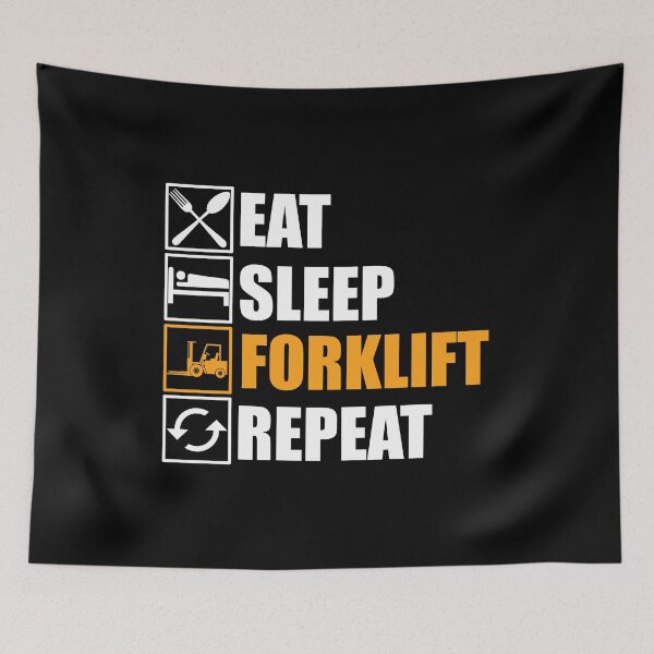 Item preview, Eat Sleep Forklift Repeat designed and sold by Adel Qasem.