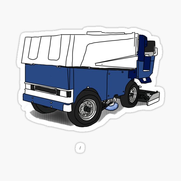 "Zamboni " Sticker for Sale by saskadventurer Redbubble