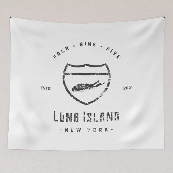 Item preview, LONG ISLAND 495 VINTAGE LETTERS (BLACK) designed and sold by Ty Turpin.