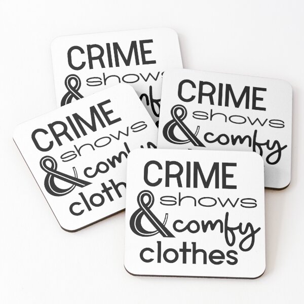 Item preview, Crime Shows & Comfy Clothes designed and sold by Martini-Four.