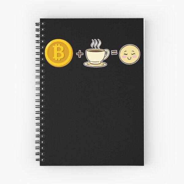 Item preview, Bitcoin and Coffee equals happy cute kawaii cryptocurrency crypto designed and sold by Bitcoin-Fashion.