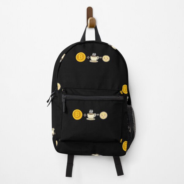 Item preview, Bitcoin and Coffee equals happy cute kawaii cryptocurrency crypto designed and sold by Bitcoin-Fashion.