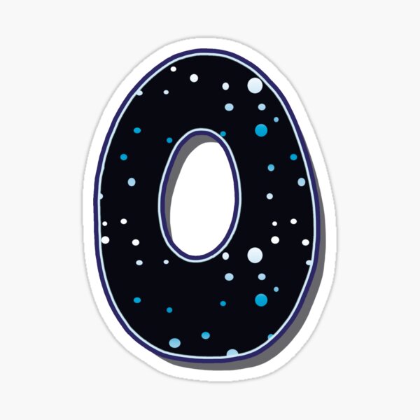 Letter O - Dots Sticker