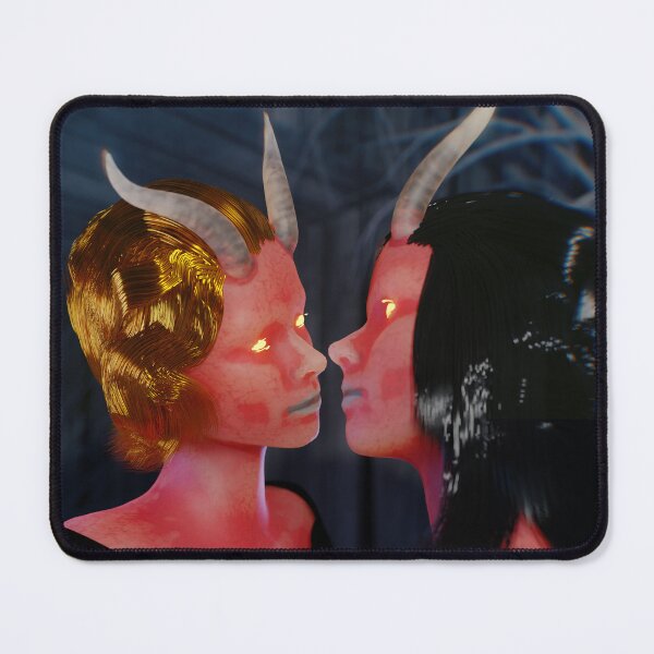 Item preview, Succubus kissing designed and sold by occultfx.