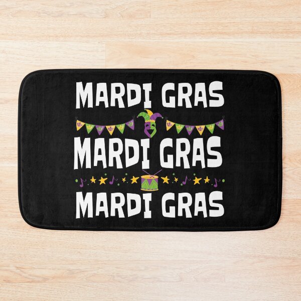 Item preview, It Is Mardi Gras Time White Lettering designed and sold by PirateAvocado.