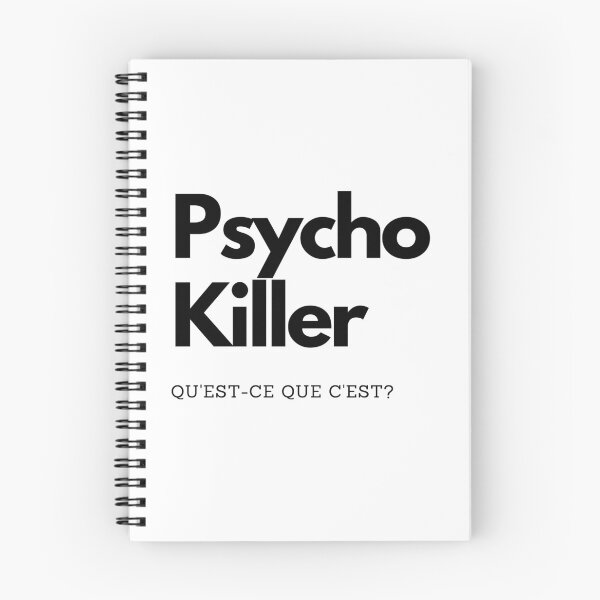 Item preview, Psycho Killer by The Talking Heads - Black Lettering designed and sold by LyricalDesign92.
