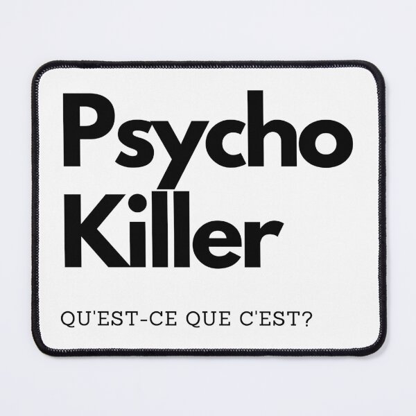 Item preview, Psycho Killer by The Talking Heads - Black Lettering designed and sold by LyricalDesign92.