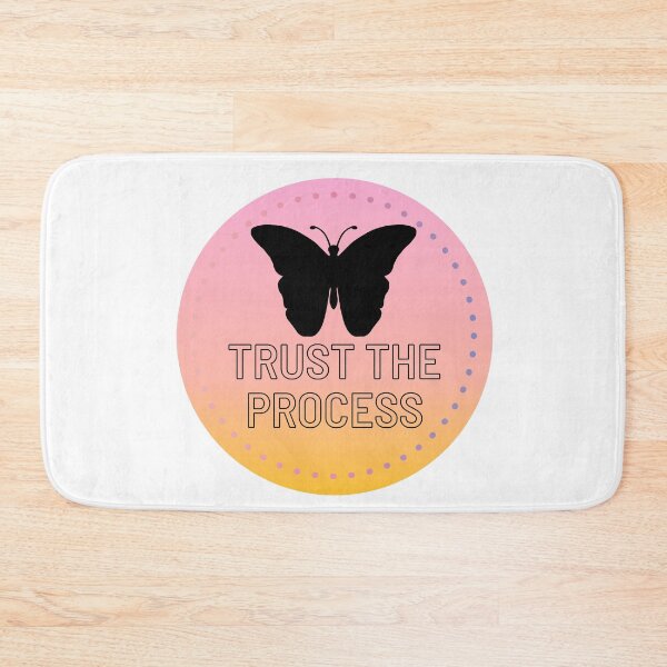 Item preview, Trust the Process with Butterfly Silhouette in Gradient Background designed and sold by SMillustrations.