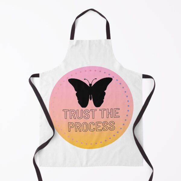 Item preview, Trust the Process with Butterfly Silhouette in Gradient Background designed and sold by SMillustrations.